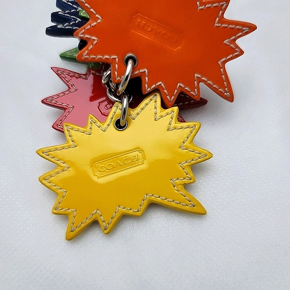 *Very Rare* Coach Comic Book Leather Keychain Bag Charm - Picture 7 of 15